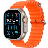 Apple Watch Ultra 2 GPS + Cellular, 49mm Titanium Case with Orange Ocean Band