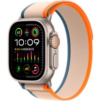 Apple Watch Ultra 2 GPS + Cellular, 49mm Titanium Case with Orange/Beige Trail Loop